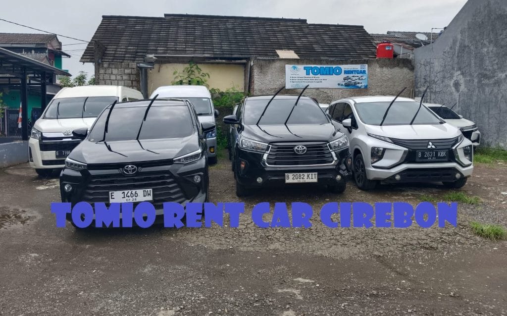 tempat garasi rental mobil cirebon tomio rent car, bersih nyaman dan terpercaya